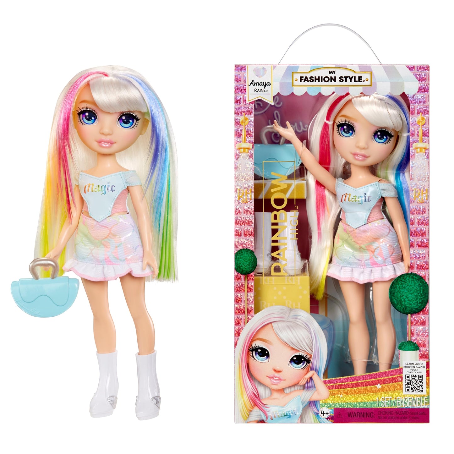 Rainbow High My Fashion Style Amaya – 11-inch Fashion Doll with Statement Outfit & Handbag | Gift for Girls 4-12