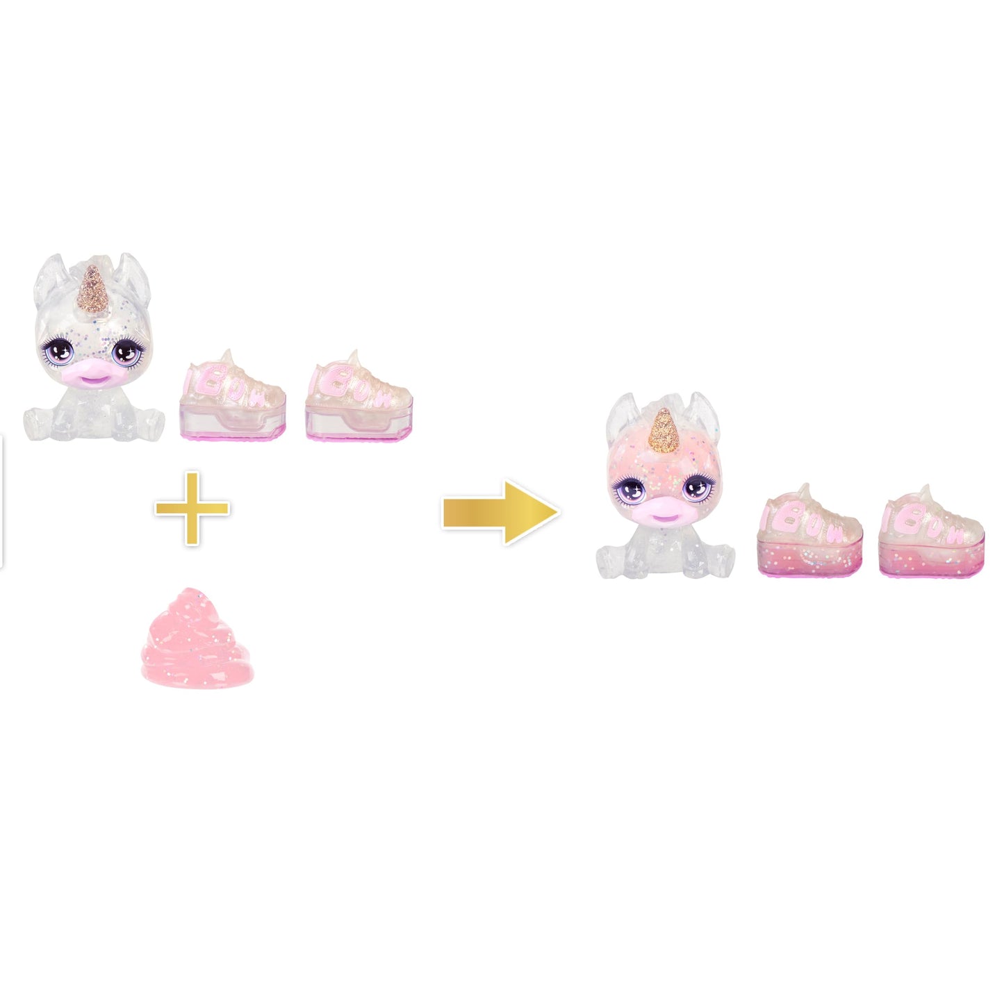 Rainbow High Amaya 11-Inch Shimmer Posable Doll with DIY Sparkle Slime Kit & Magical Pet
