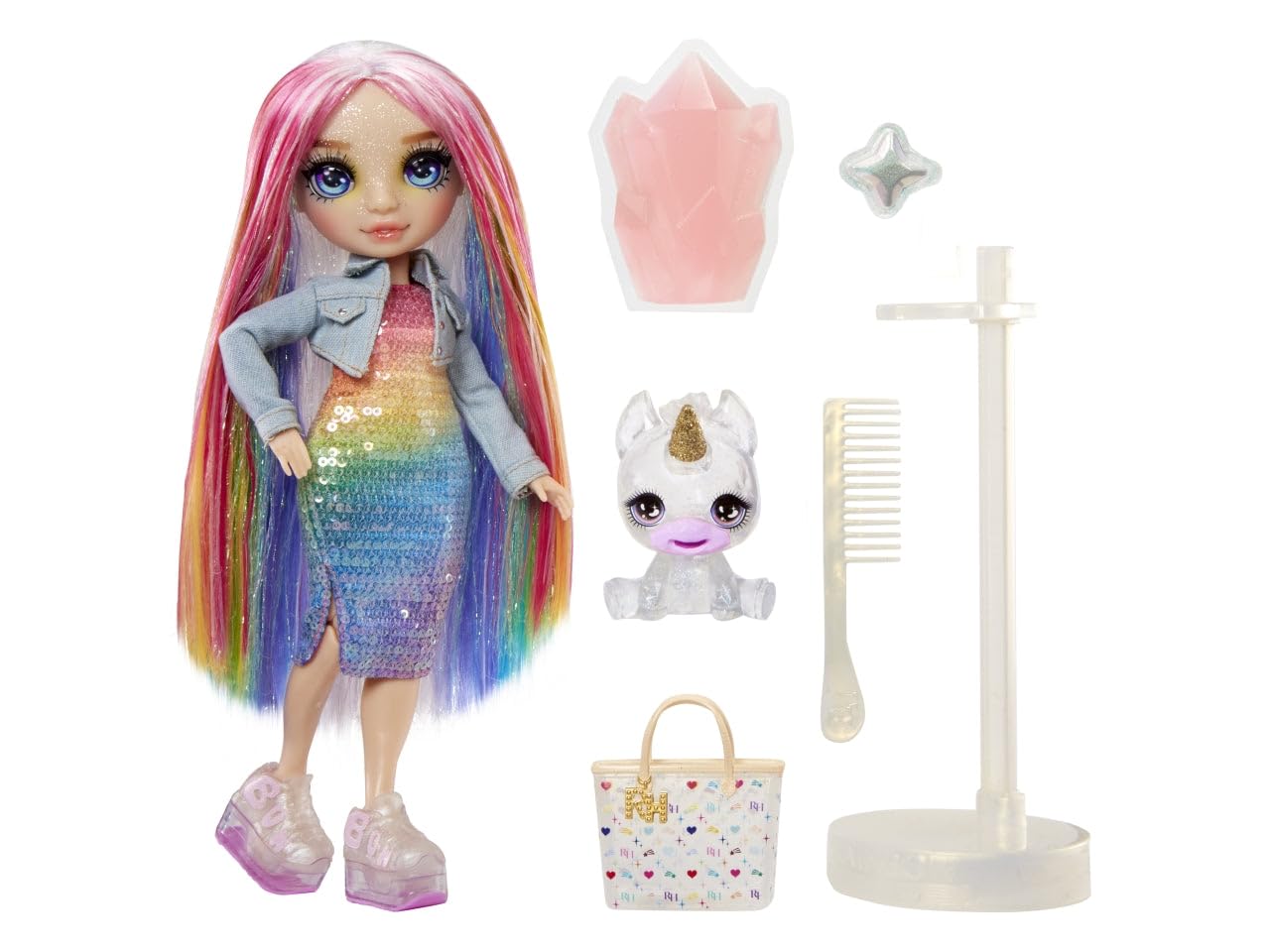 Rainbow High Amaya Doll with Unicorn Pet & Sparkle Slime Kit – 28 cm