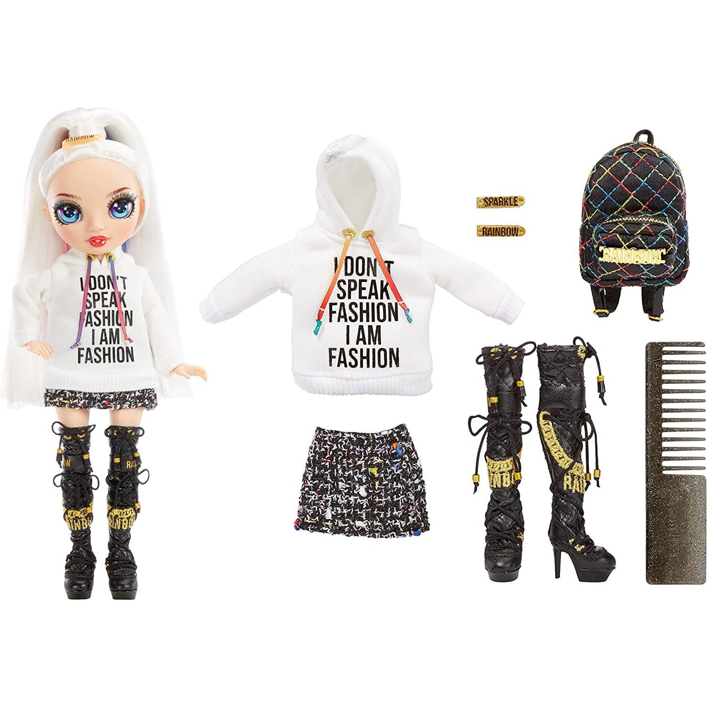 Rainbow High Jr High Series 2 Amaya Raine – 9-Inch Poseable Doll with Backpack