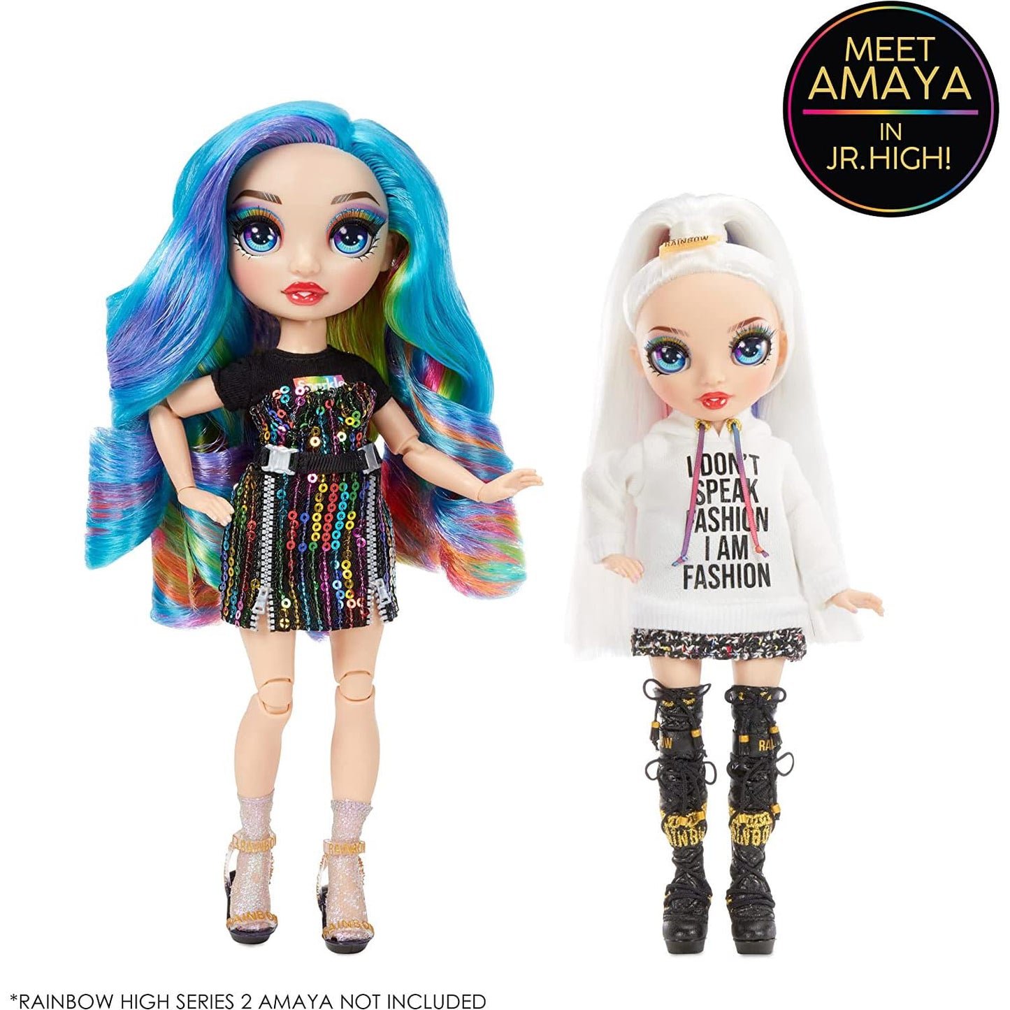 Rainbow High Jr High Series 2 Amaya Raine – 9-Inch Poseable Doll with Backpack