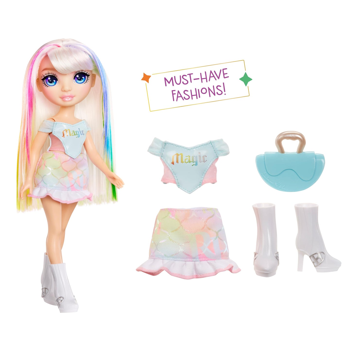 Rainbow High My Fashion Style Amaya – 11-inch Fashion Doll with Statement Outfit & Handbag | Gift for Girls 4-12
