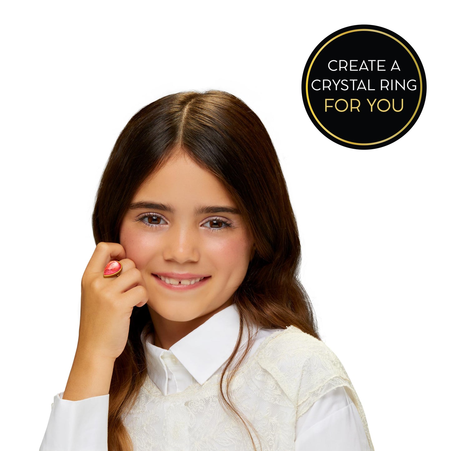 Rainbow High Bella – 11-inch Pink Crystal Accessory Make It Kit | DIY Doll & Ring for You