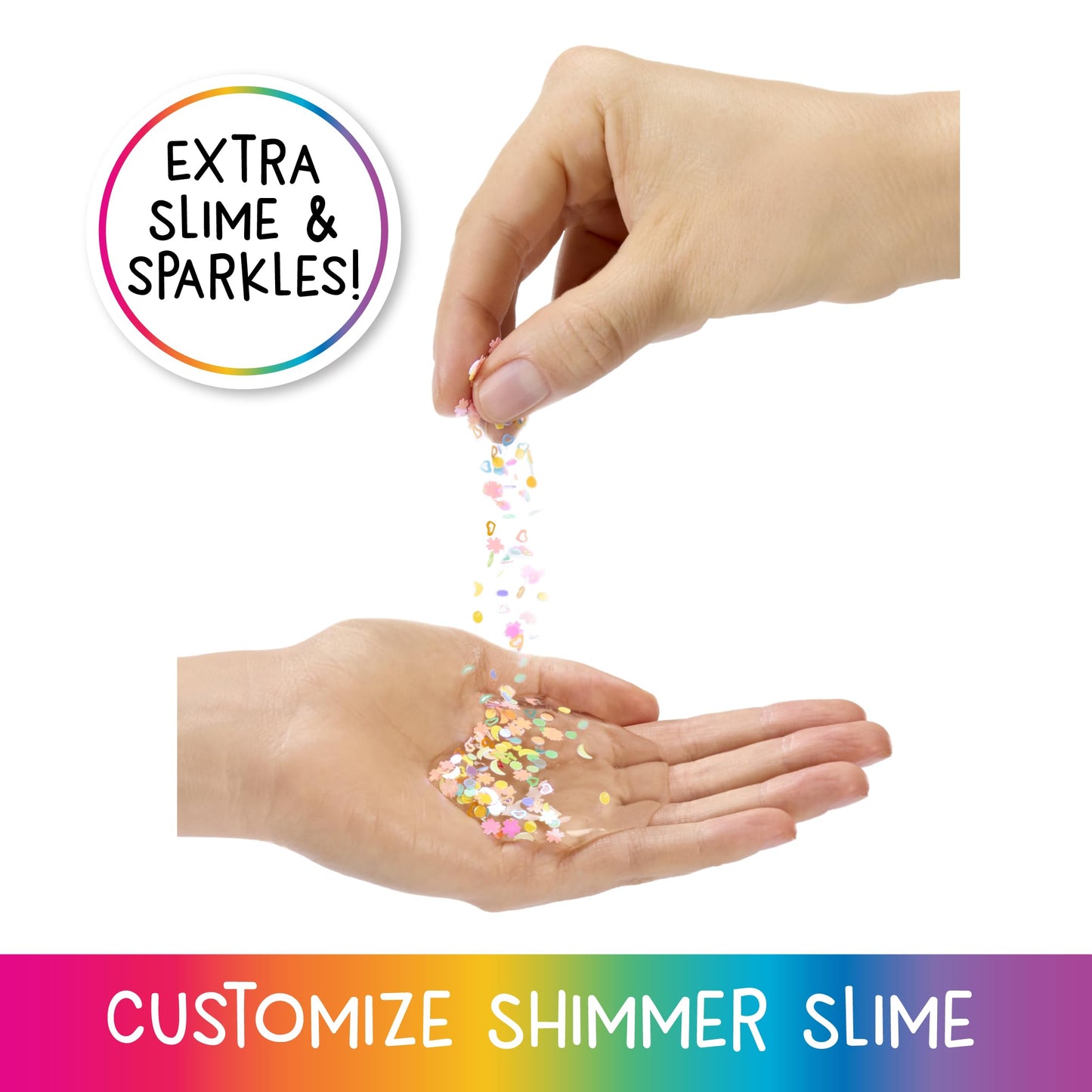 Rainbow High Rainbow Shimmers with Slime – Bella, Pink, 11-Inch Fashion Doll & Slime Kit