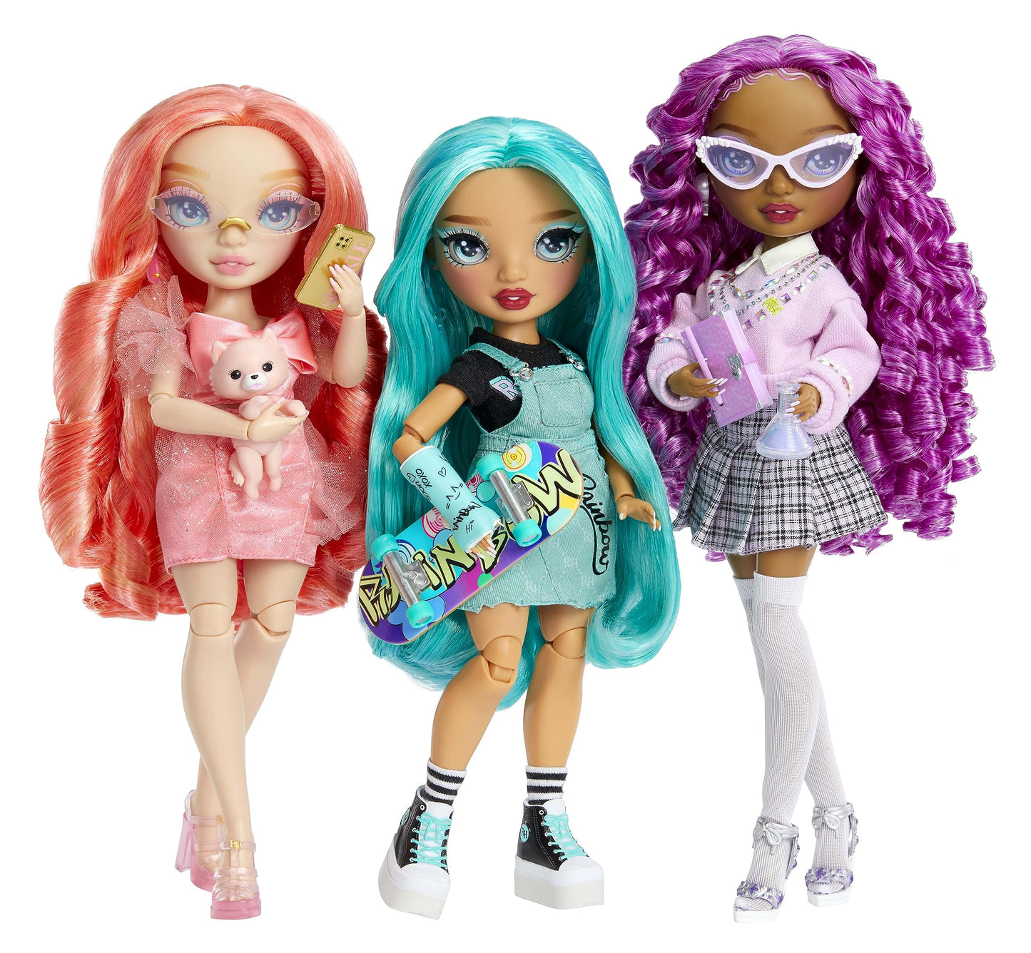 Rainbow High Blu: Blue Fashion Doll with Cast & 10+ Accessories | Gift for Kids 4–12 & Collectors
