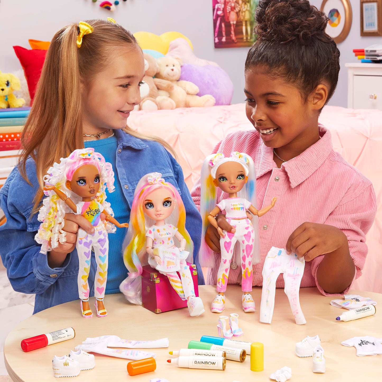 Rainbow High Color & Create Doll – DIY Fashion with Washable Markers (4–12+)