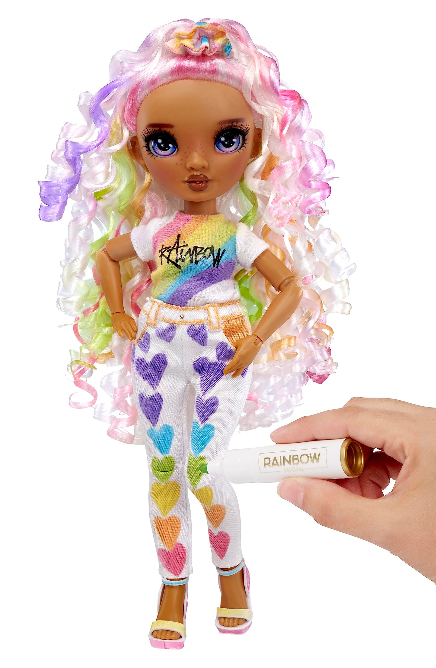 Rainbow High Color & Create Doll – DIY Fashion with Washable Markers (4–12+)