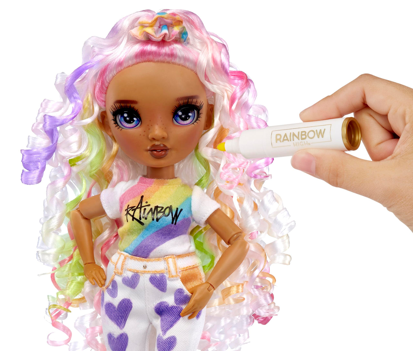 Rainbow High Color & Create Doll – DIY Fashion with Washable Markers (4–12+)