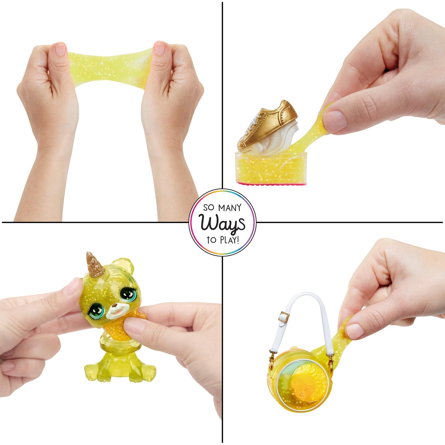 Rainbow High Sunny: Yellow Shimmer Doll with Slime Kit & Magical Pet | 11-Inch Posable Fashion Doll