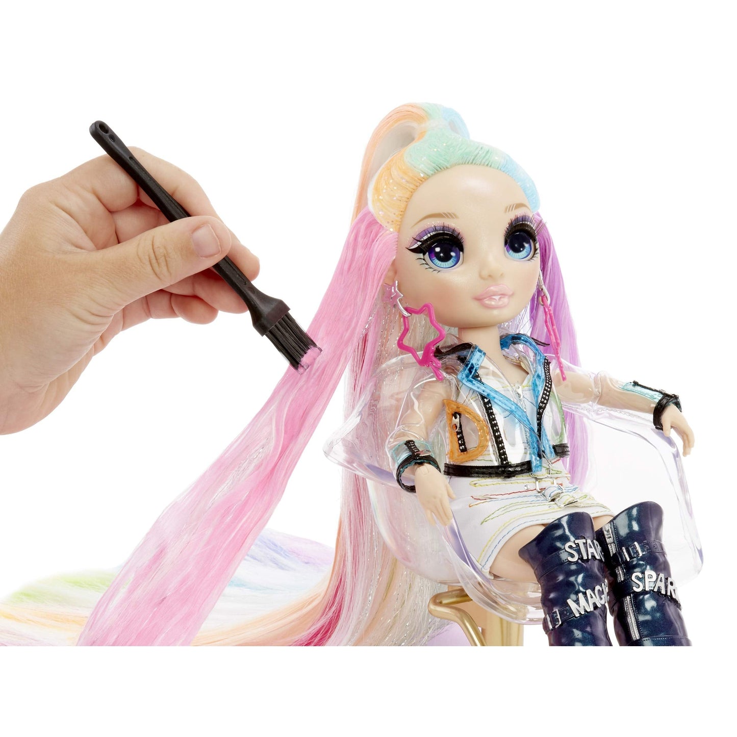 Rainbow High Salon Playset with Rainbow Hair Color Foam for Kids & Dolls – Doll Not Included