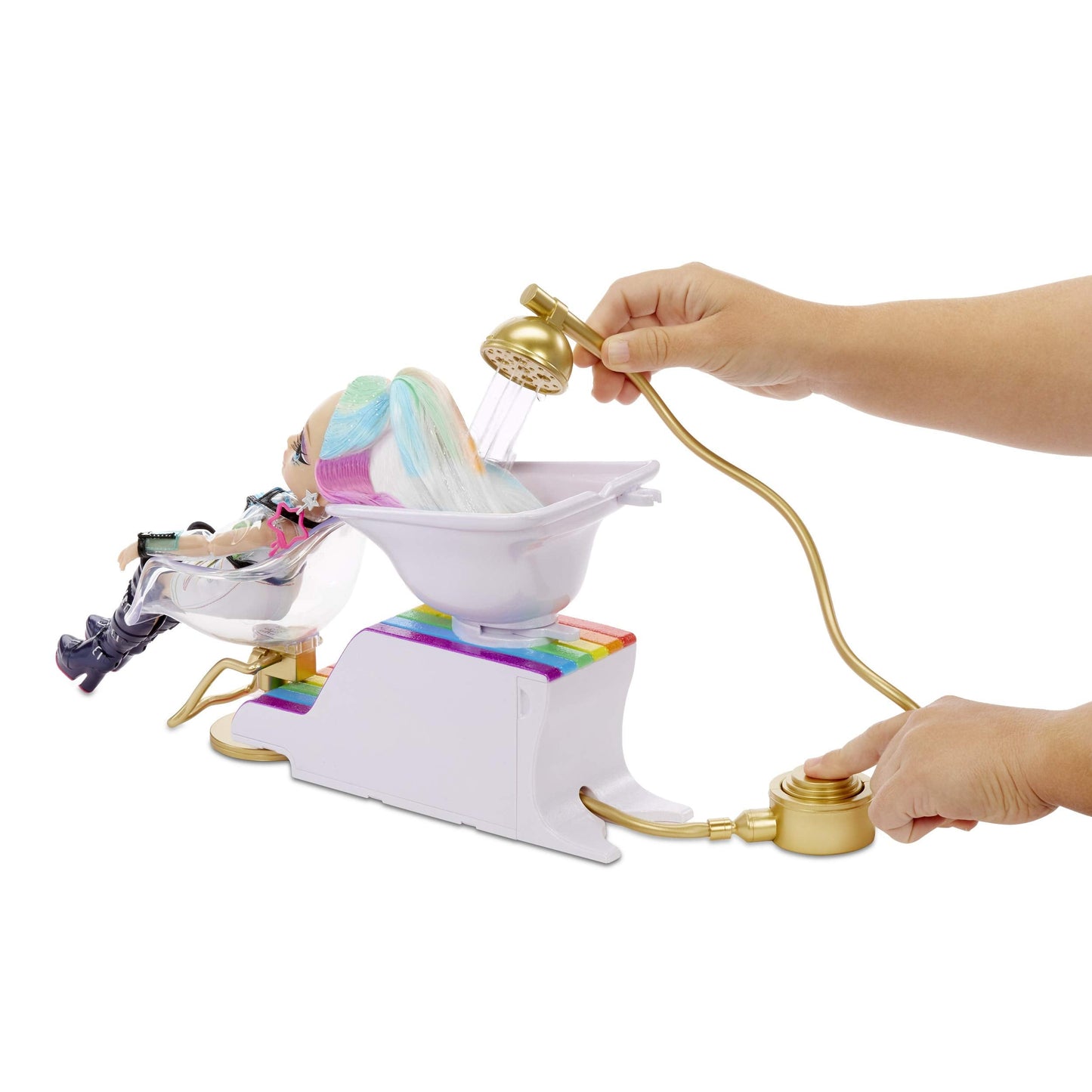 Rainbow High Salon Playset with Rainbow Hair Color Foam for Kids & Dolls – Doll Not Included