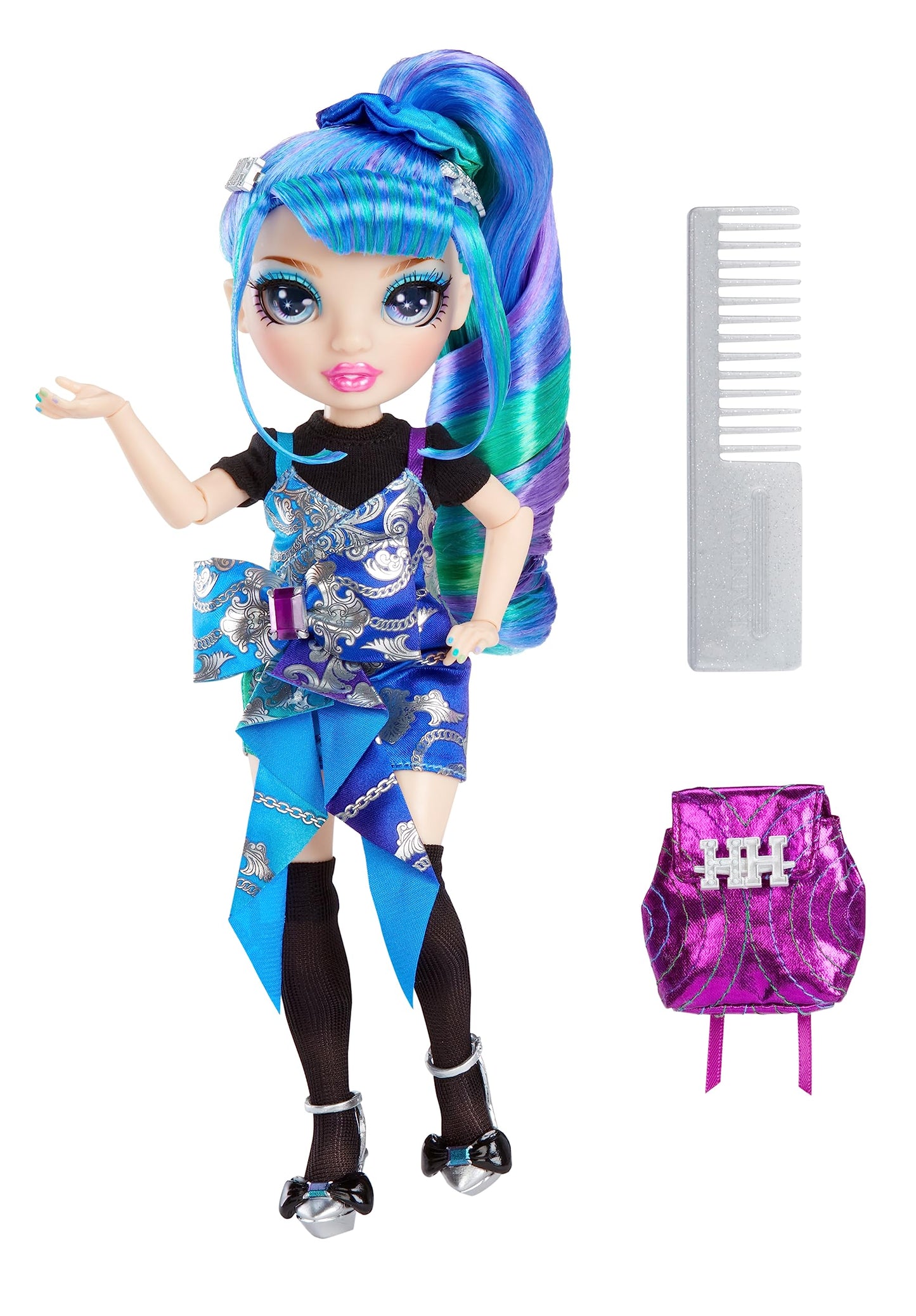 Rainbow High Junior High Special Edition Holly De’Vious - 9-inch Blue/Green Posable Doll