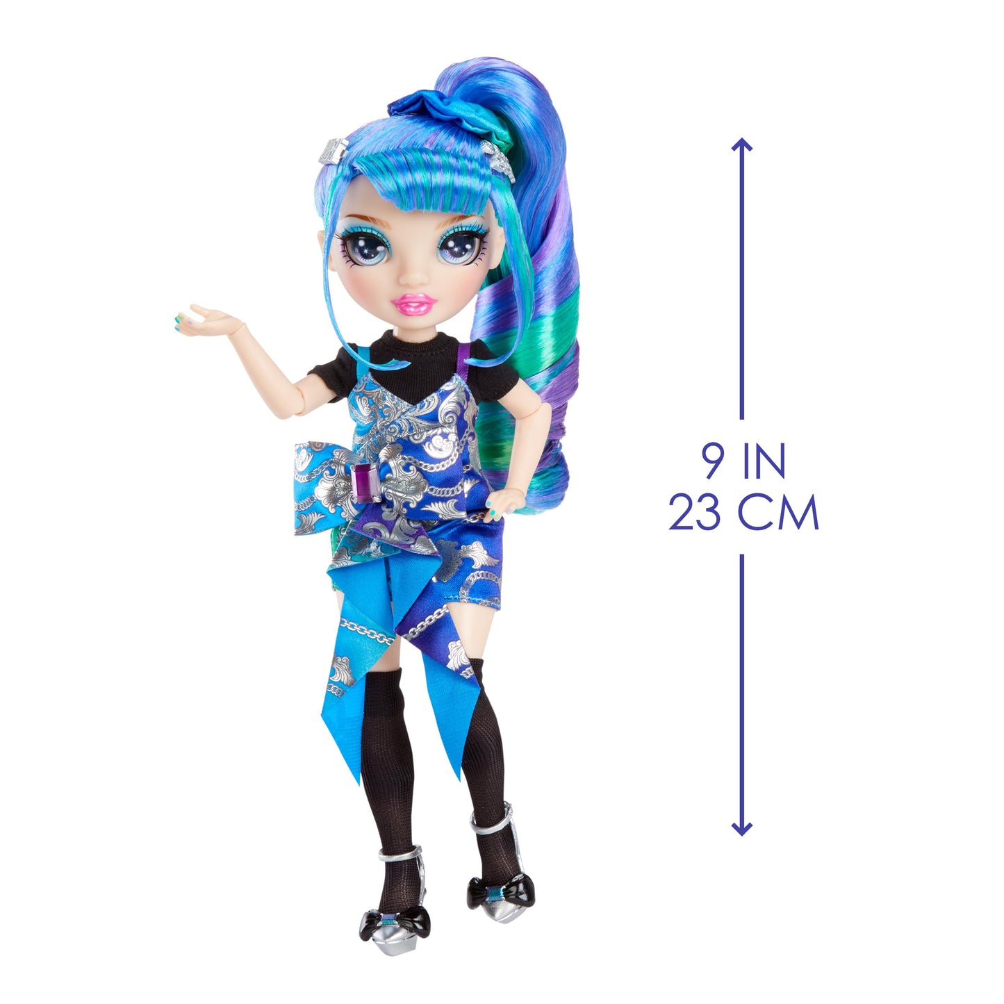 Rainbow High Junior High Special Edition Holly De’Vious - 9-inch Blue/Green Posable Doll