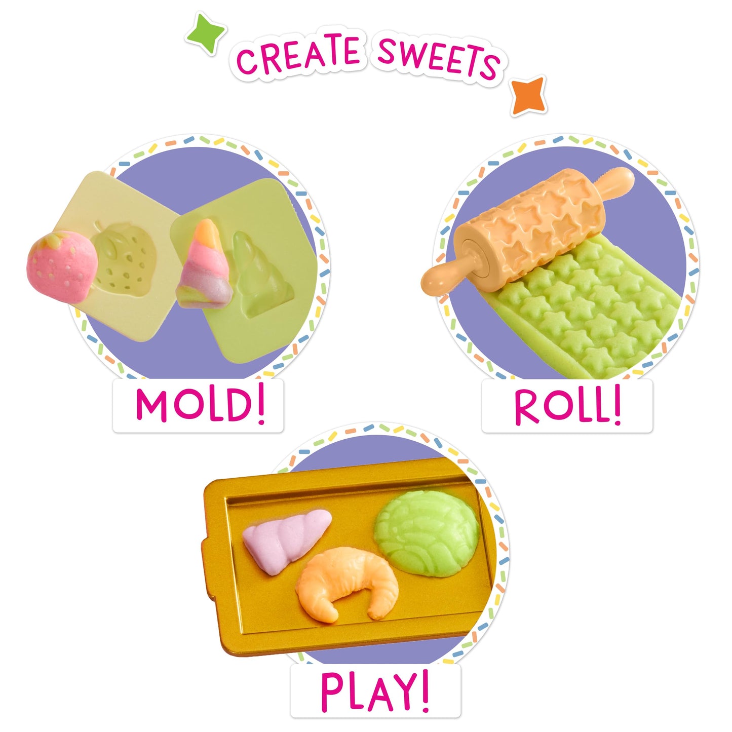 Rainbow High Littles Dessert Shop Playset + Kandy Doll | Ice Cream & Sweets Kit