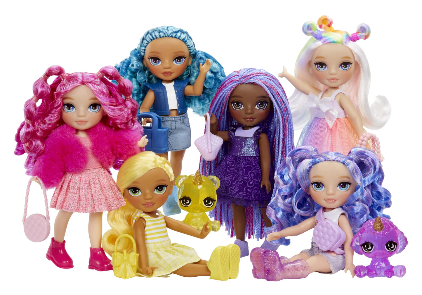 Rainbow High Littles Indigo Bailey – 5.5-inch Poseable Doll with Magical Fox