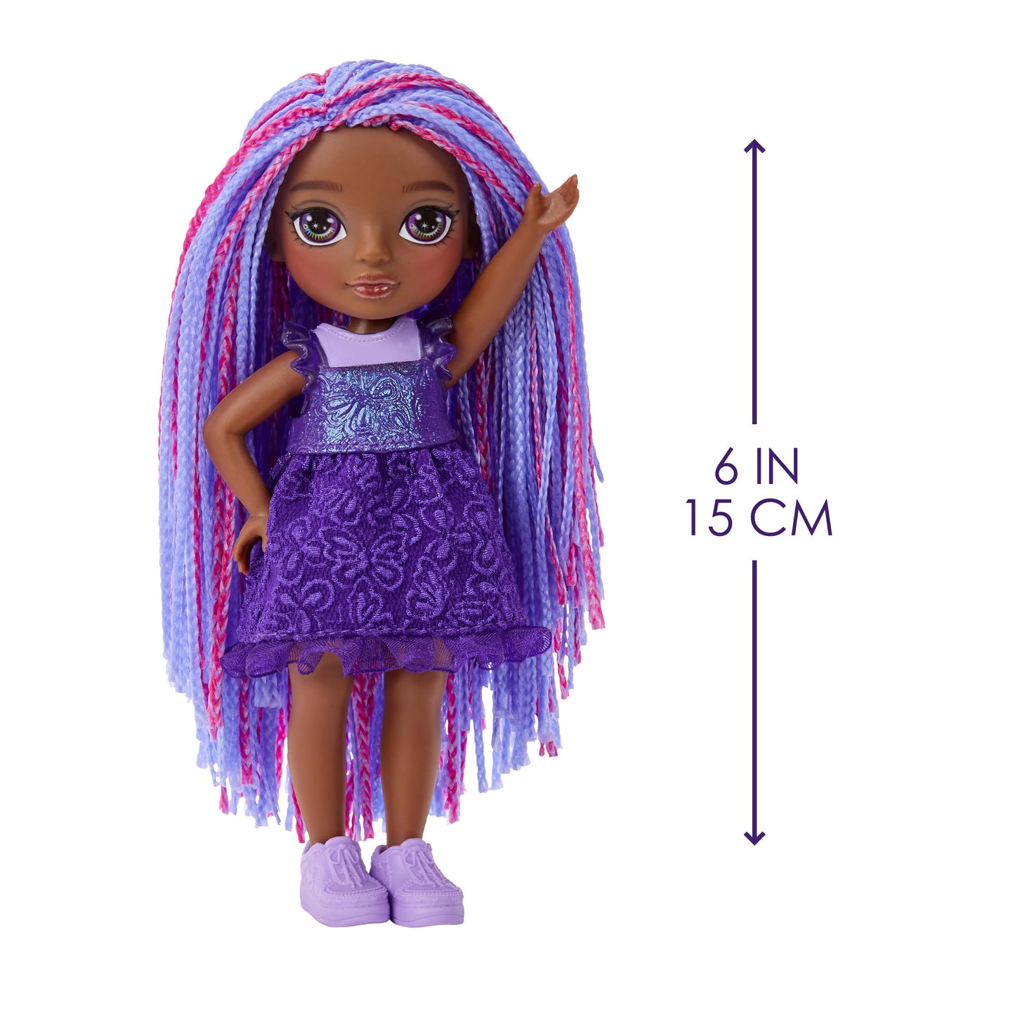 Rainbow High Littles Indigo Bailey – 5.5-inch Poseable Doll with Magical Fox