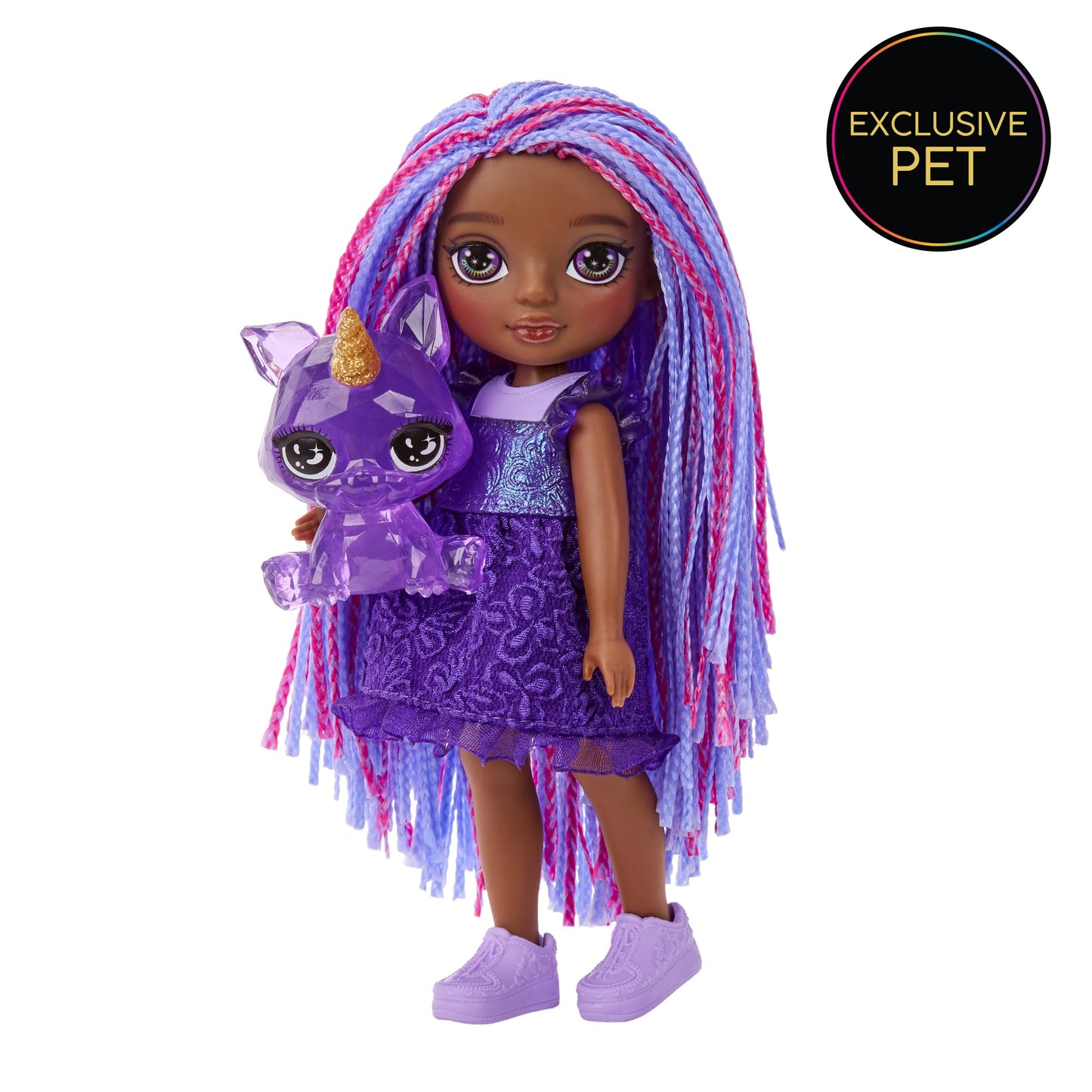 Rainbow High Littles Indigo Bailey – 5.5-inch Poseable Doll with Magical Fox