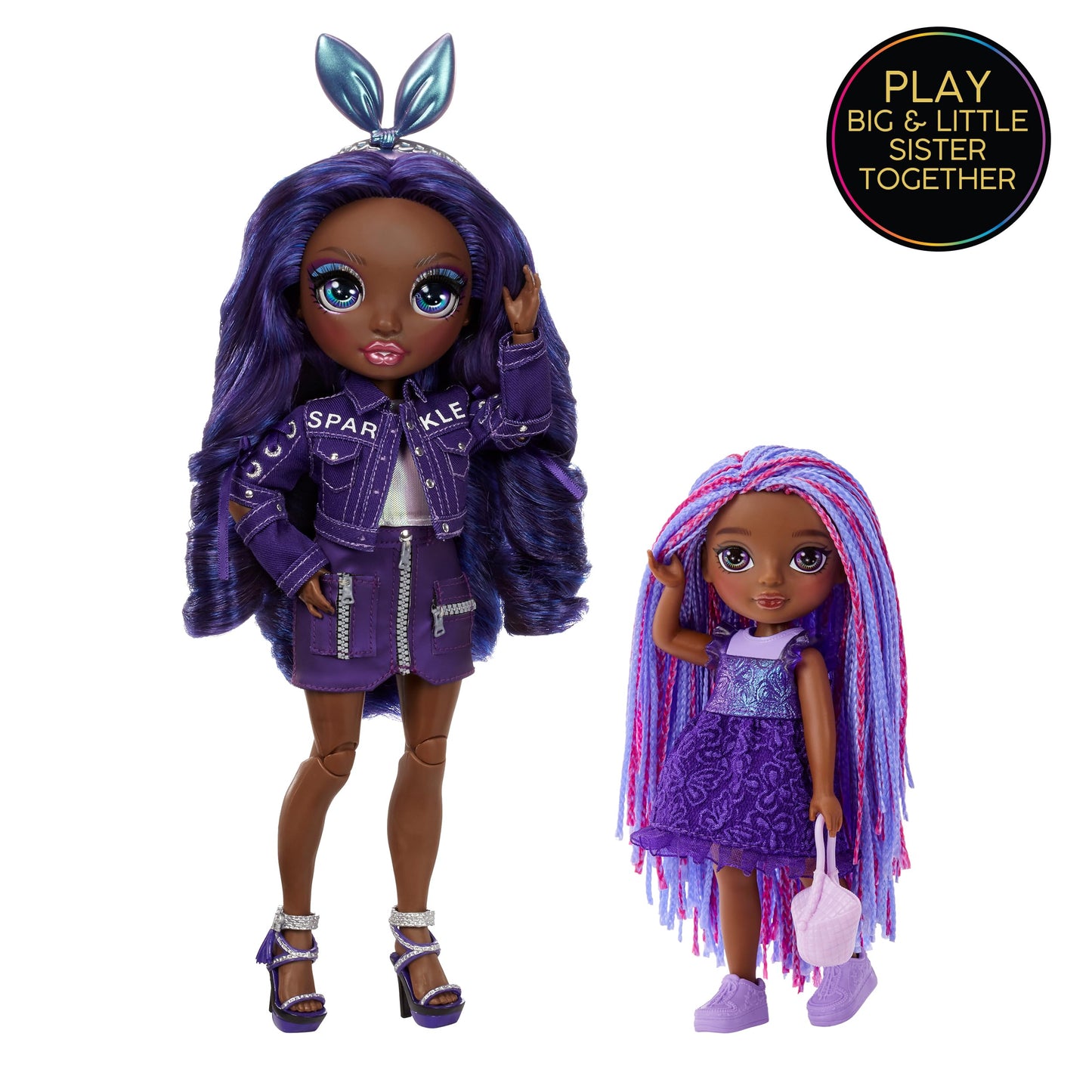 Rainbow High Littles Indigo Bailey – 5.5-inch Poseable Doll with Magical Fox