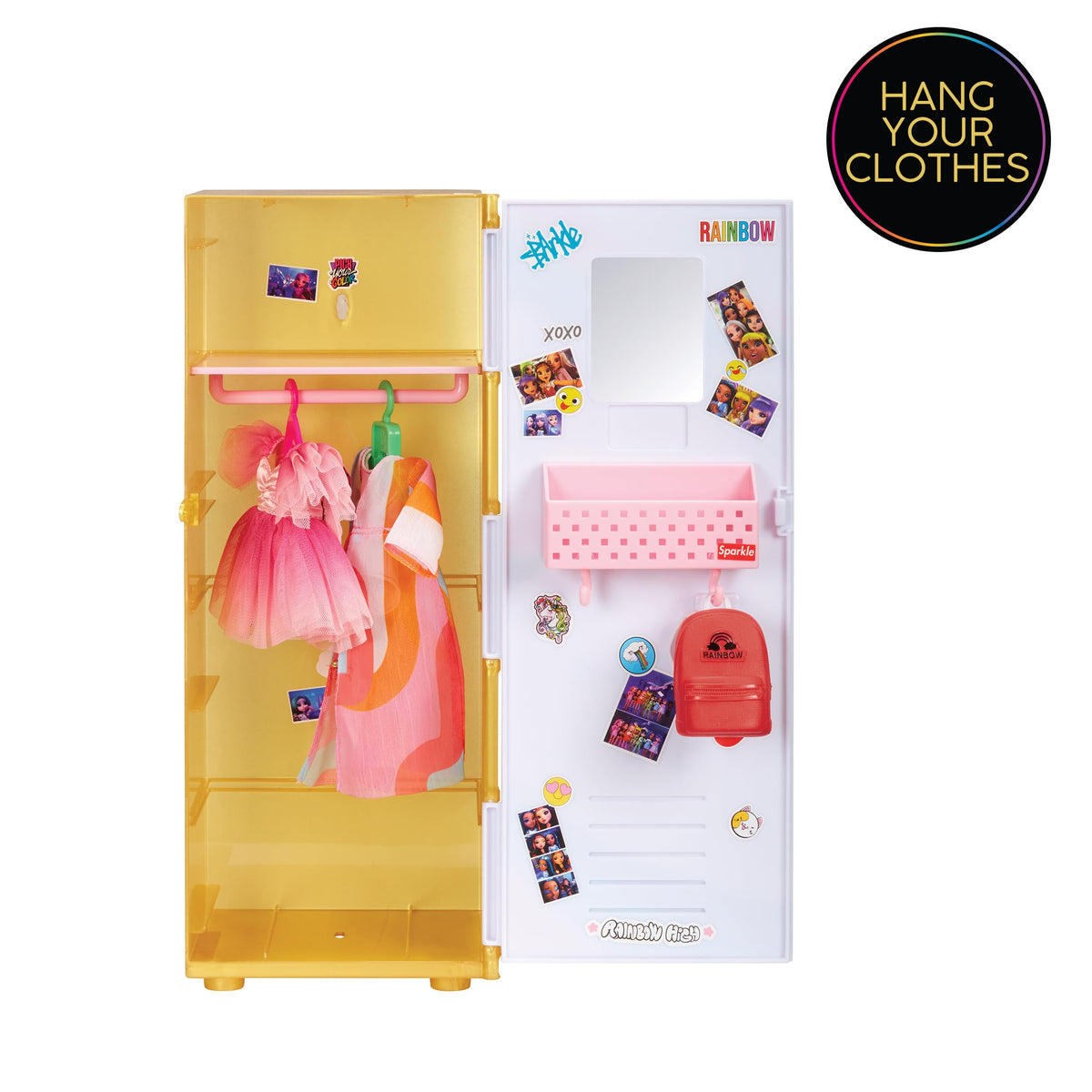Rainbow High Locker Playset with Shelves & Accessories | Creative Toy Gift for Kids 4–12+