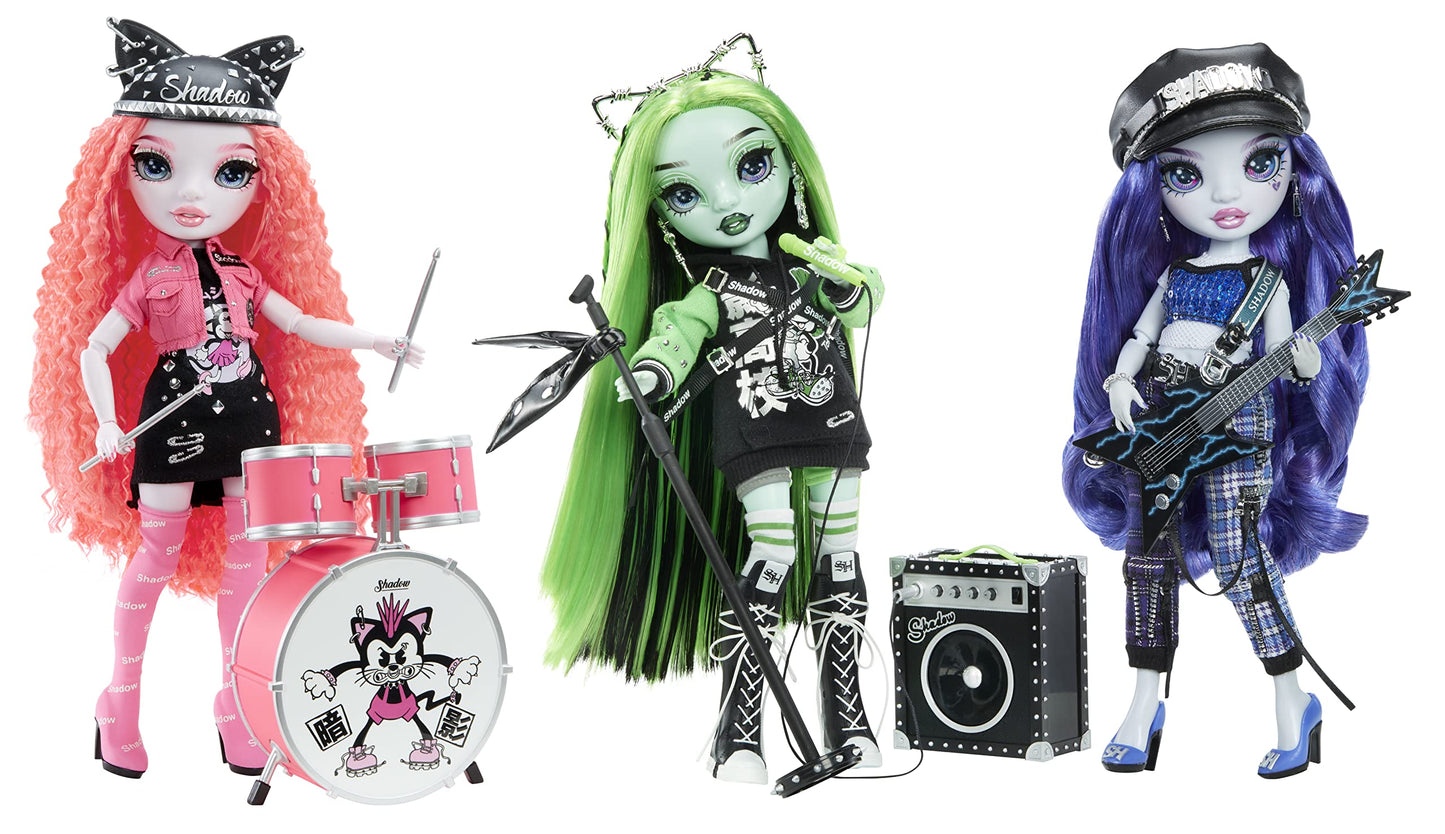Rainbow Vision Neon Shadow Harley Limestone – Posable Rainbow High Doll with 2 Designer Outfits