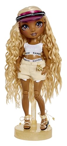 Rainbow High Pacific Coast Harper Dune Sand Fashion Doll – Pool Accessories Playset & Interchangeable Legs