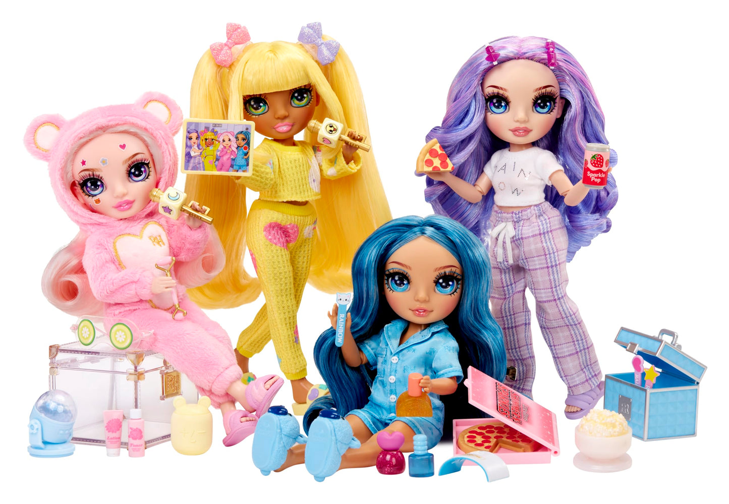 Rainbow High Jr High PJ Party Sunny – 9-Inch Posable Blonde Doll with Pajamas & Accessories