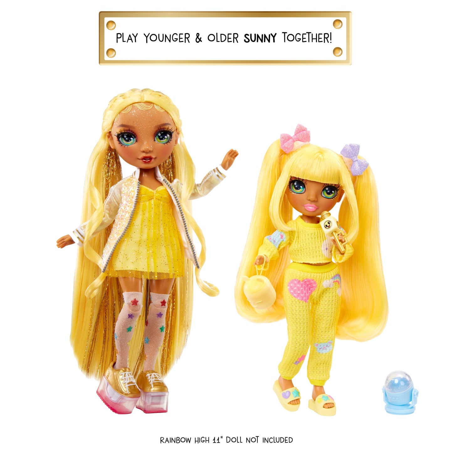 Rainbow High Jr High PJ Party Sunny – 9-Inch Posable Blonde Doll with Pajamas & Accessories