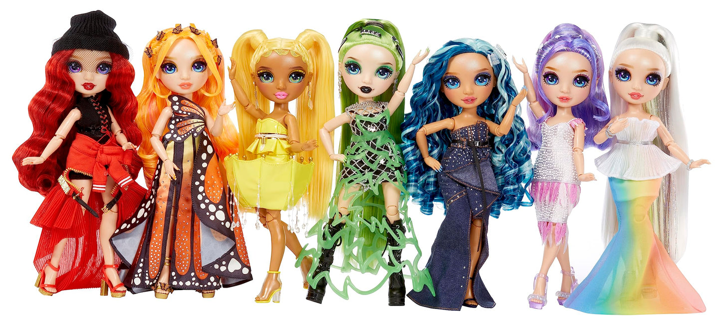 Rainbow High Fantastic Fashion Poppy Rowan – Orange 11-inch Doll & 2 Outfits Playset