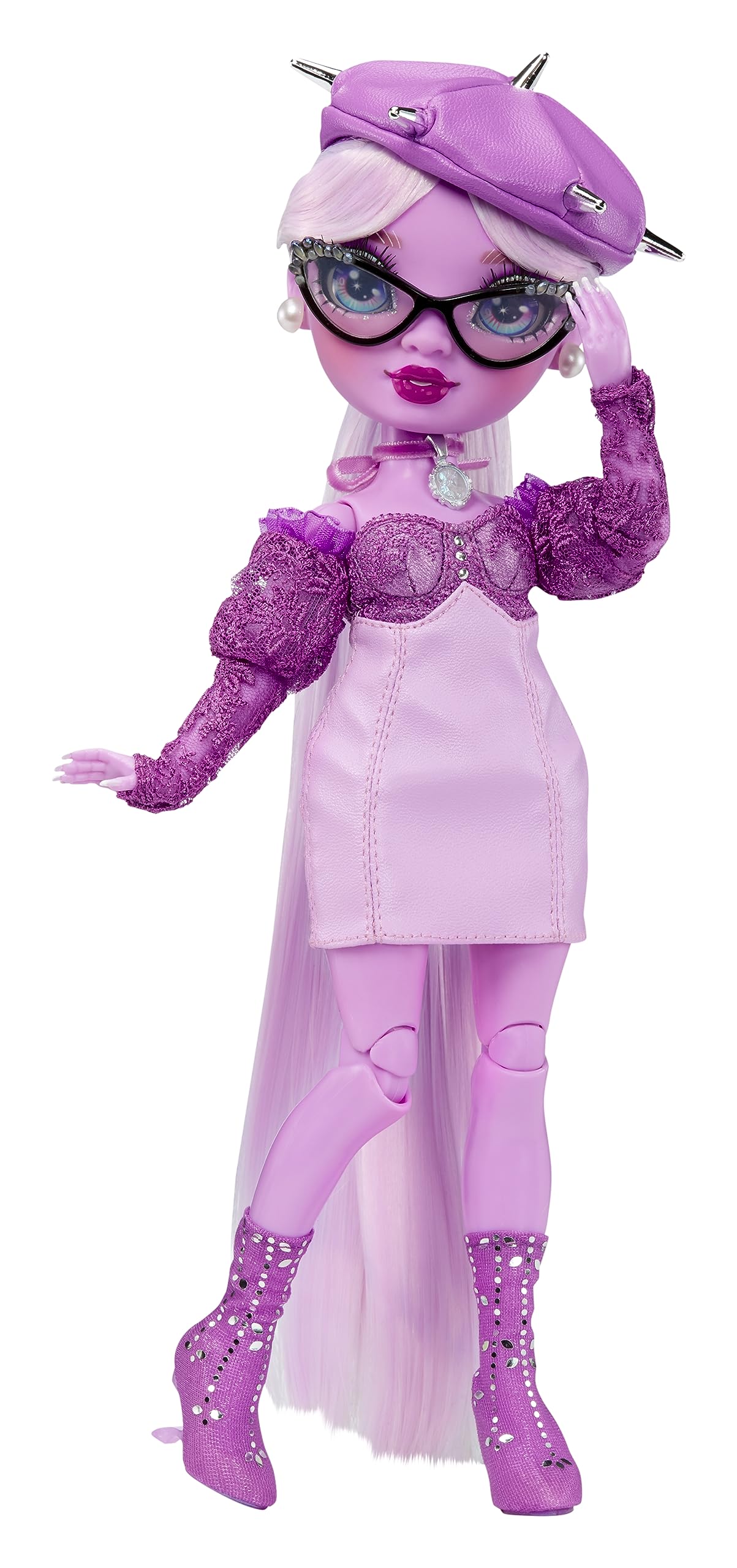 Rainbow High Shadow High Lavender Lynn – Purple Fashion Doll with Extra-Long Hair, Glasses