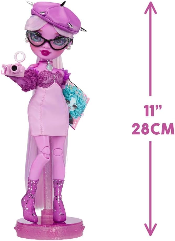 Rainbow High Shadow High Lavender Lynn – Purple Fashion Doll with Extra-Long Hair, Glasses