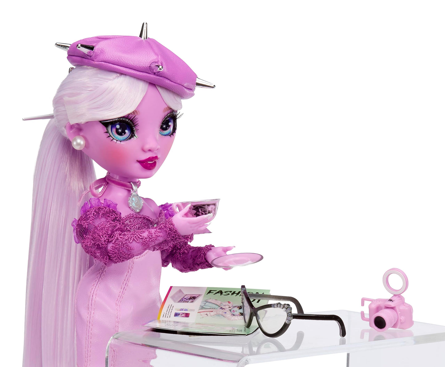 Rainbow High Shadow High Lavender Lynn – Purple Fashion Doll with Extra-Long Hair, Glasses