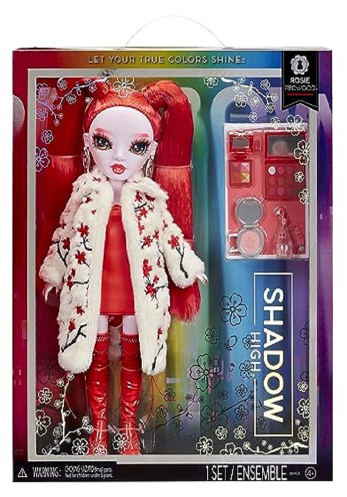 Rainbow High Shadow High Rosie - Red Fashion Doll with 10+ Colorful Accessories