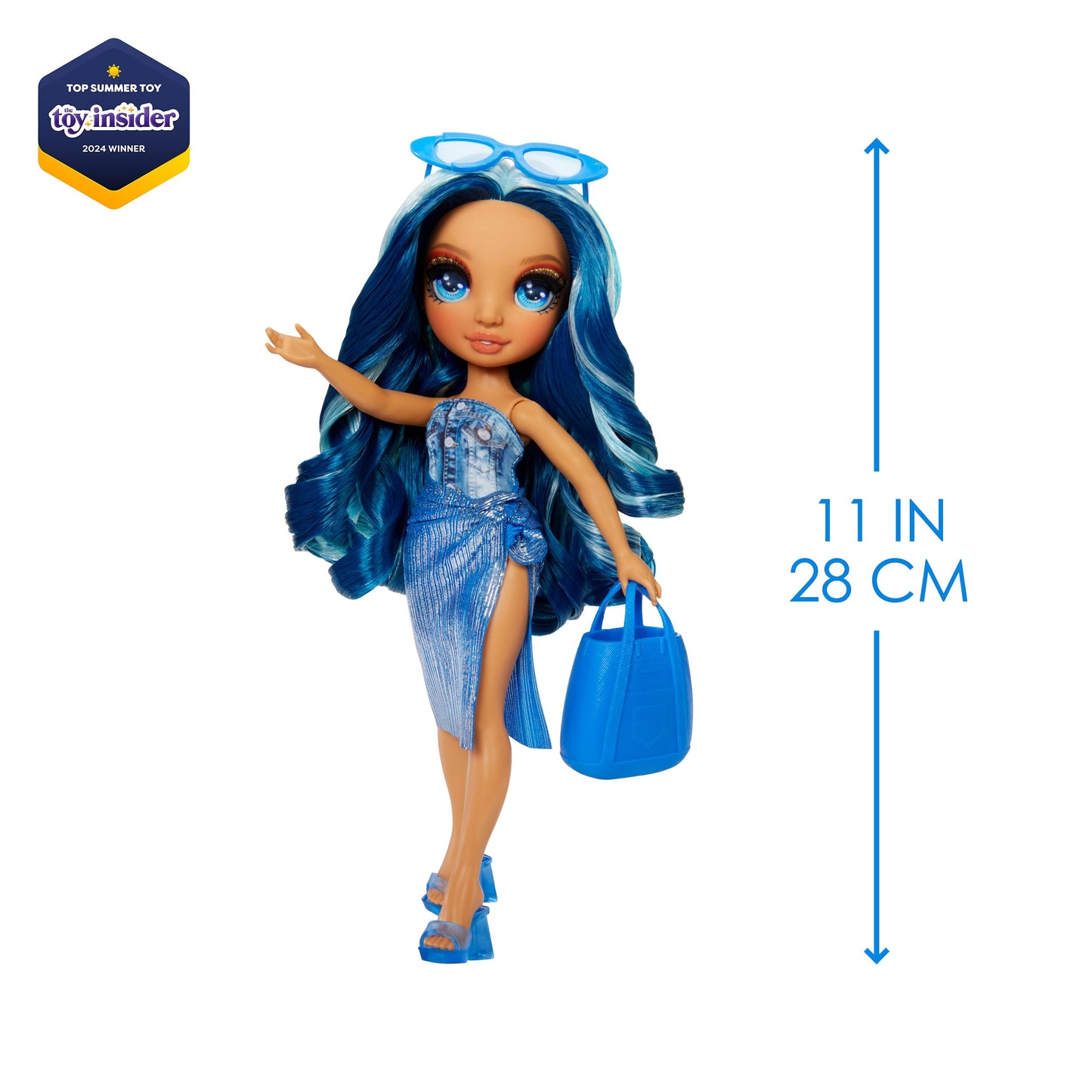 Rainbow High Skyler Swim & Style 11in Doll – 10+ Wrap Styles & Accessories
