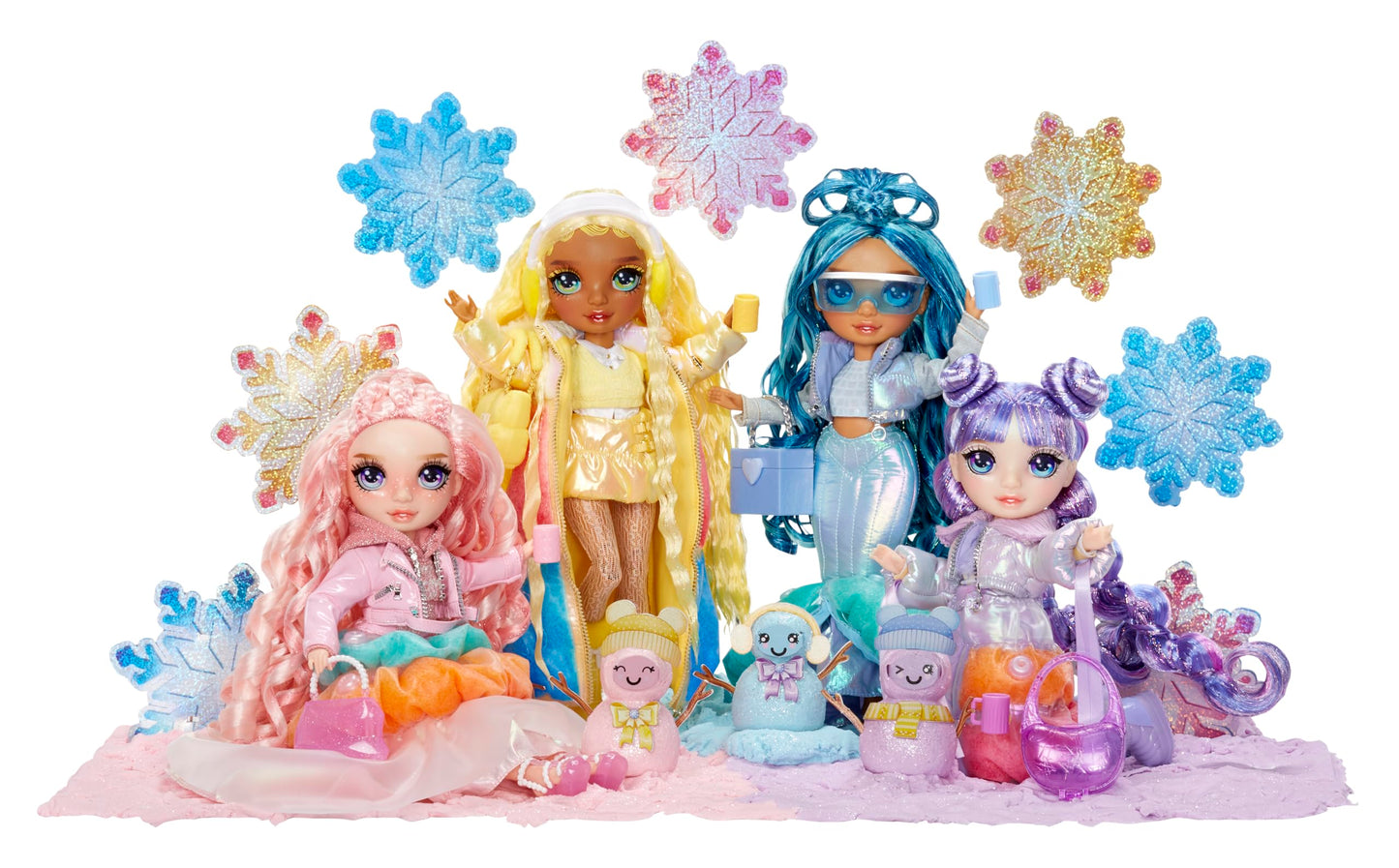Rainbow High Winter Wonderland Skyler - Blue 11-inch Fashion Doll with Puff-Up Snow and Snowman Kit