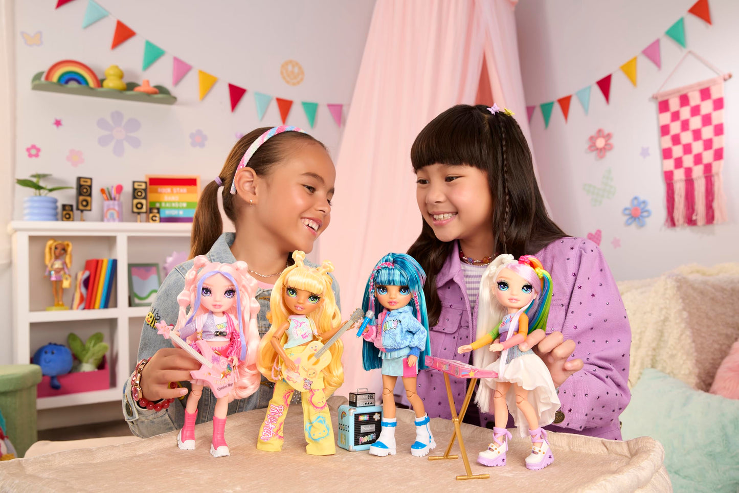 Rainbow High Jr High Rock Band Skyler – Blue 9” Doll with Microphone, Stand & Amp