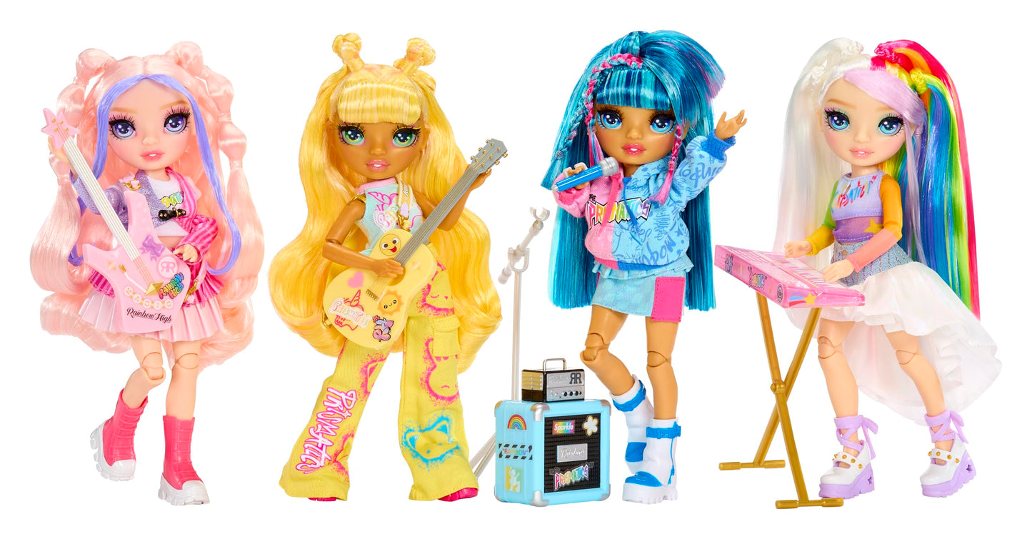 Rainbow High Jr High Rock Band Skyler – Blue 9” Doll with Microphone, Stand & Amp
