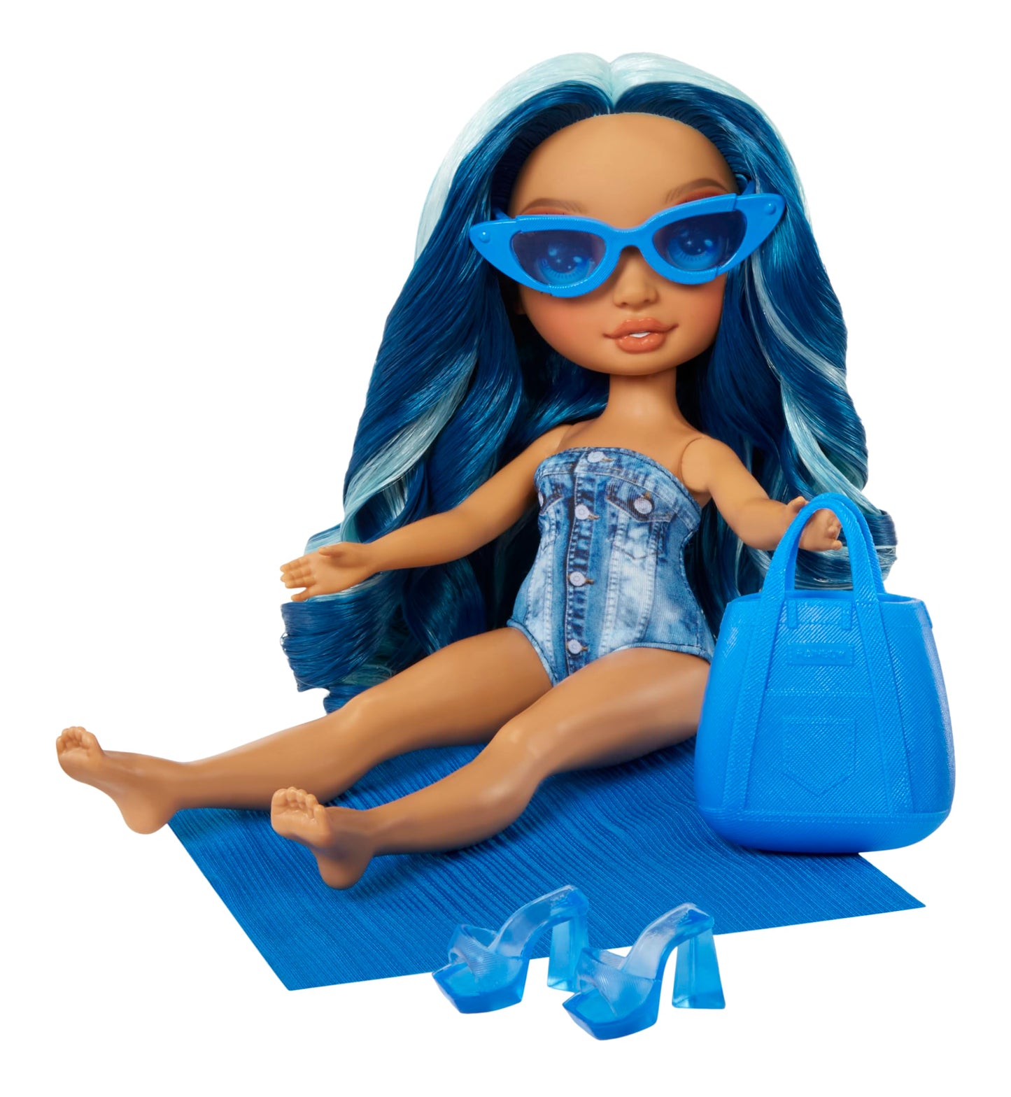 Rainbow High Skyler Swim & Style 11in Doll – 10+ Wrap Styles & Accessories