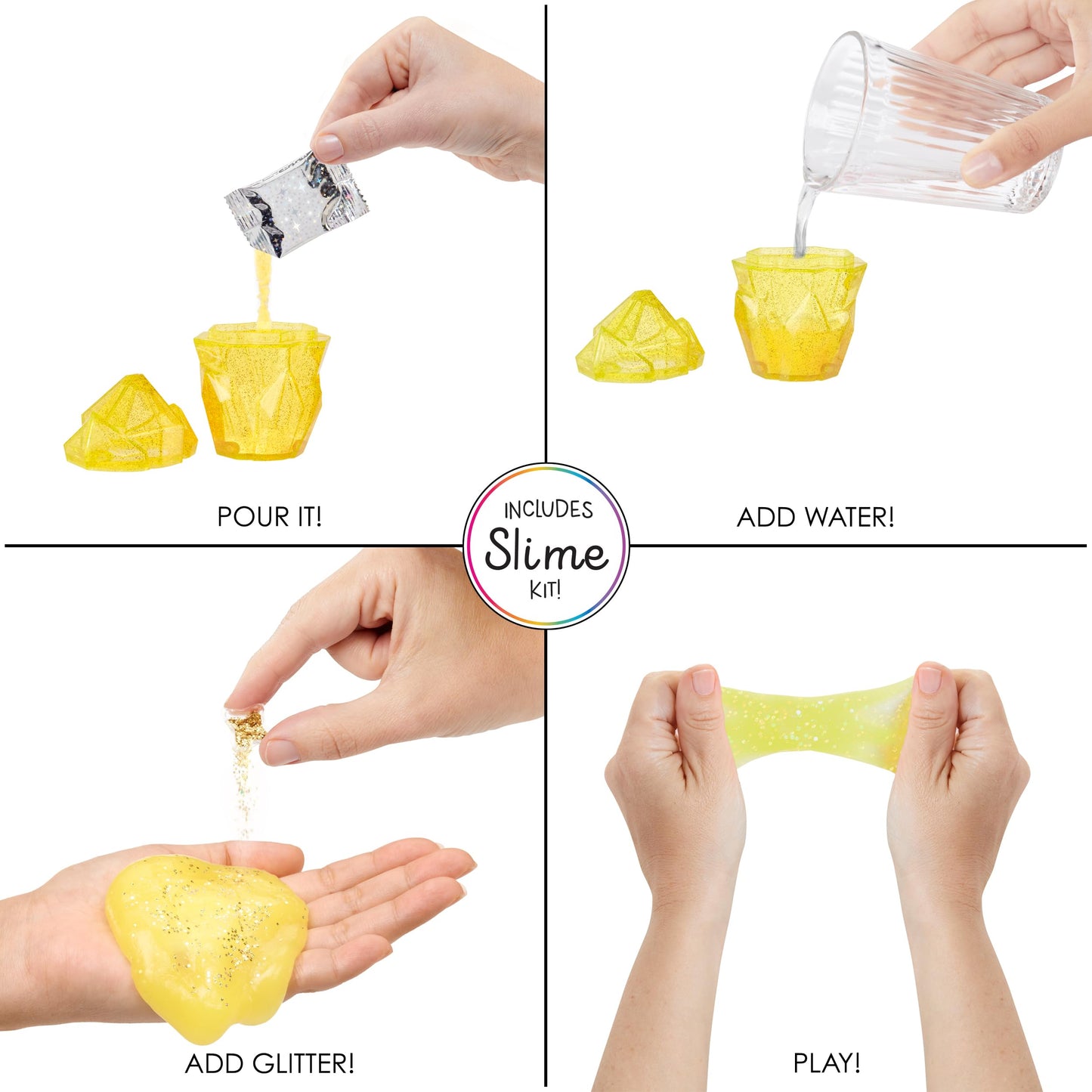 Rainbow High Sunny: Yellow Shimmer Doll with Slime Kit & Magical Pet | 11-Inch Posable Fashion Doll