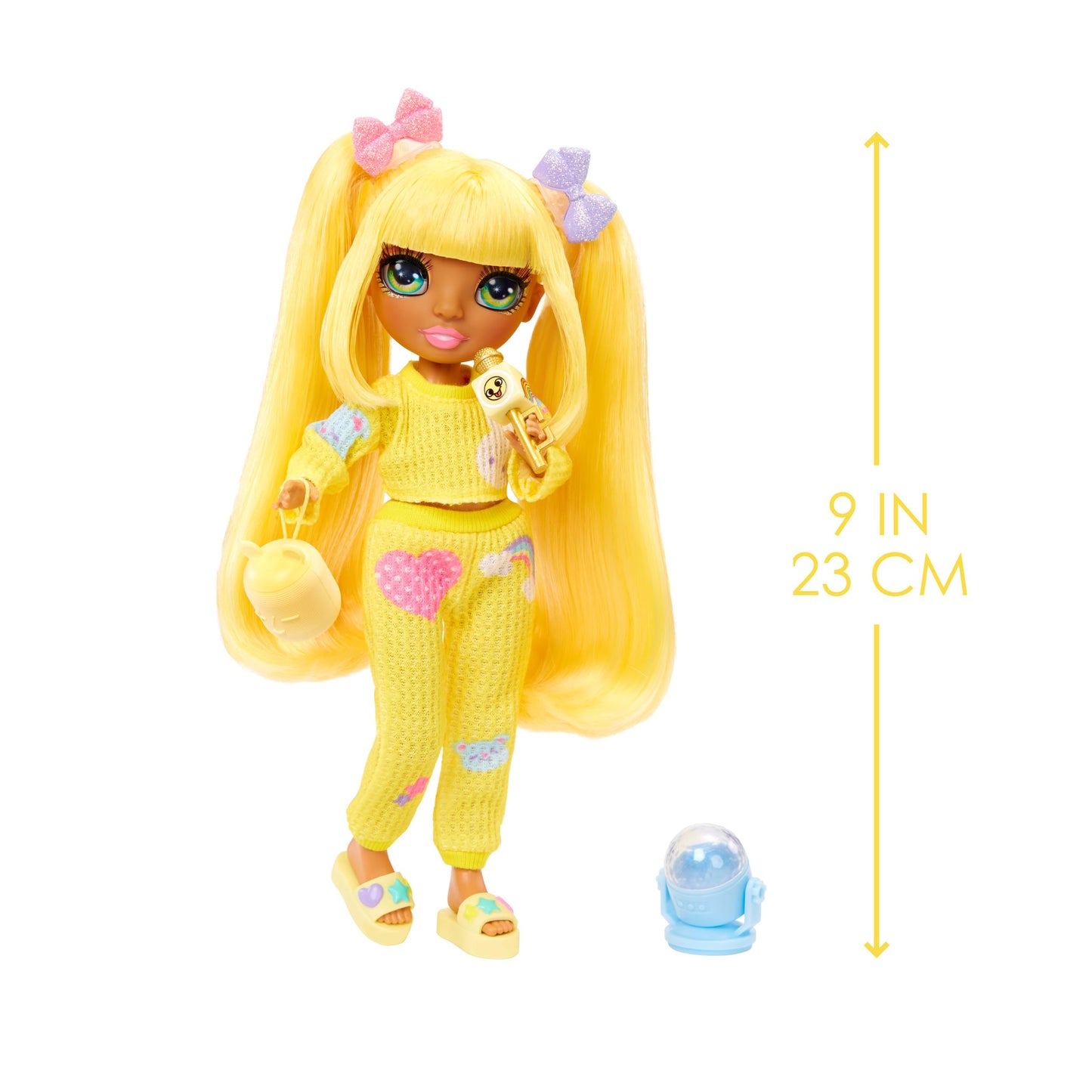 Rainbow High Jr High PJ Party Sunny – 9-Inch Posable Blonde Doll with Pajamas & Accessories