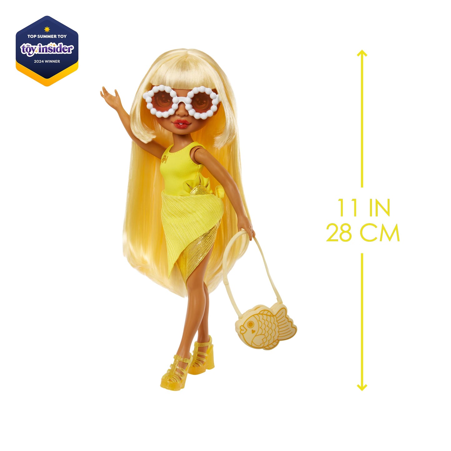 Rainbow High Swim & Style Sunny – Yellow 11-inch Doll, 10+ Ways to Style
