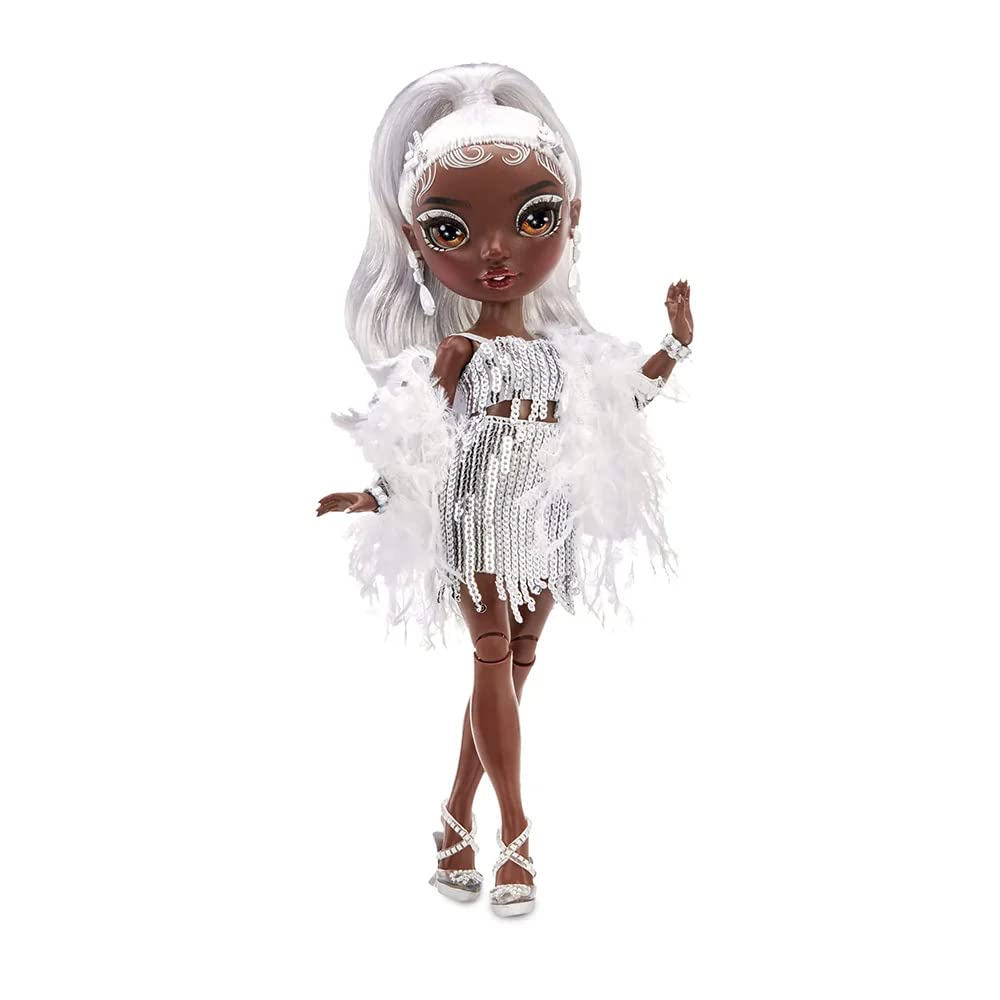 Rainbow High Rainbow Vision Rainbow Divas Ayesha Sterling (Silver) Posable Doll – 2 Designer Outfits & Vanity Playset | Rainbow High