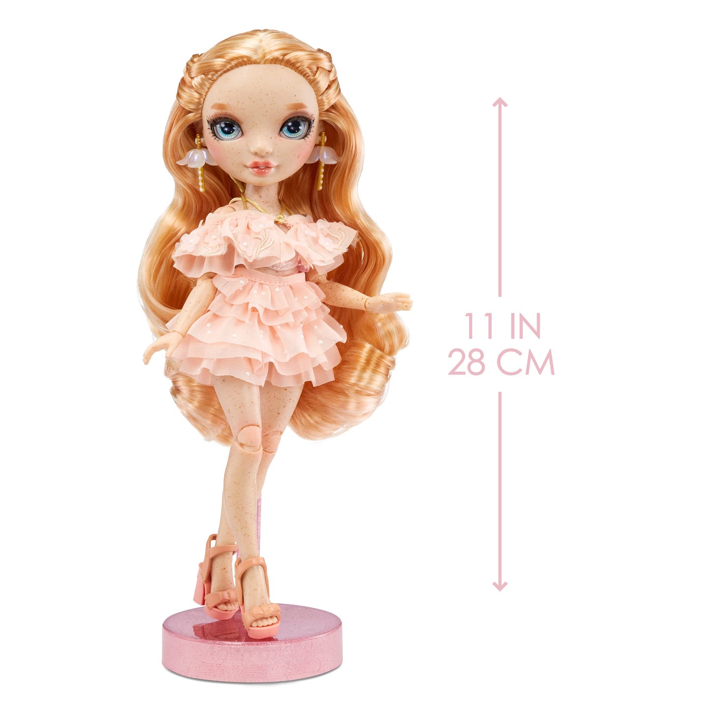 Rainbow High Victoria - Light Pink Fashion Doll with Freckles & 10+ Colorful Accessories | Gift for Kids 4-12