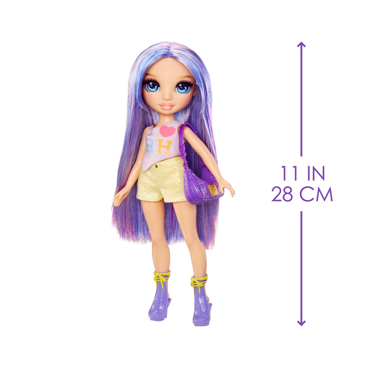 Rainbow High Violet 11-Inch My Fashion Style Doll – Statement Outfit, Handbag & Shoes | Ages 4-12