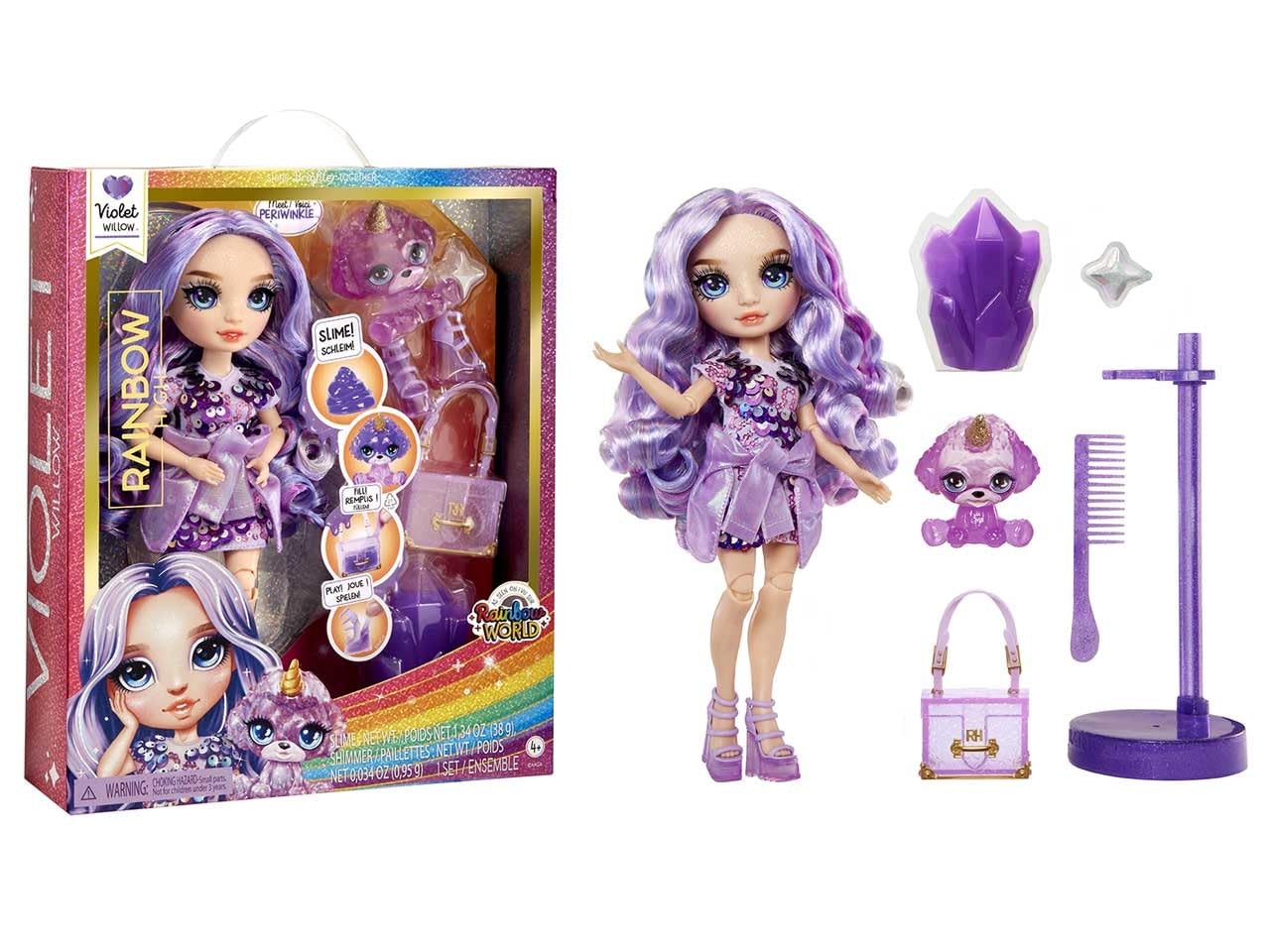Rainbow High Violet – 28 cm Fashion Doll with Sparkle Slime, Magical Pet & Accessories