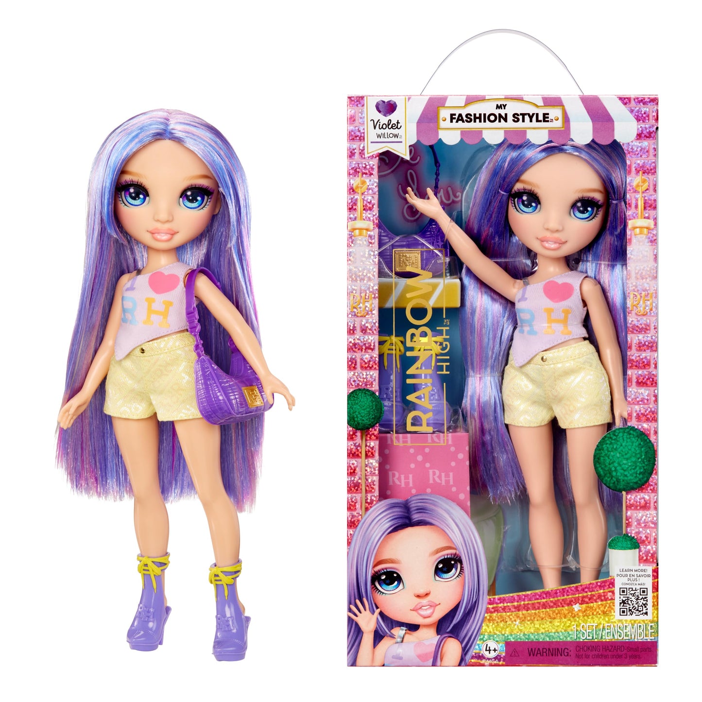 Rainbow High Violet 11-Inch My Fashion Style Doll – Statement Outfit, Handbag & Shoes | Ages 4-12