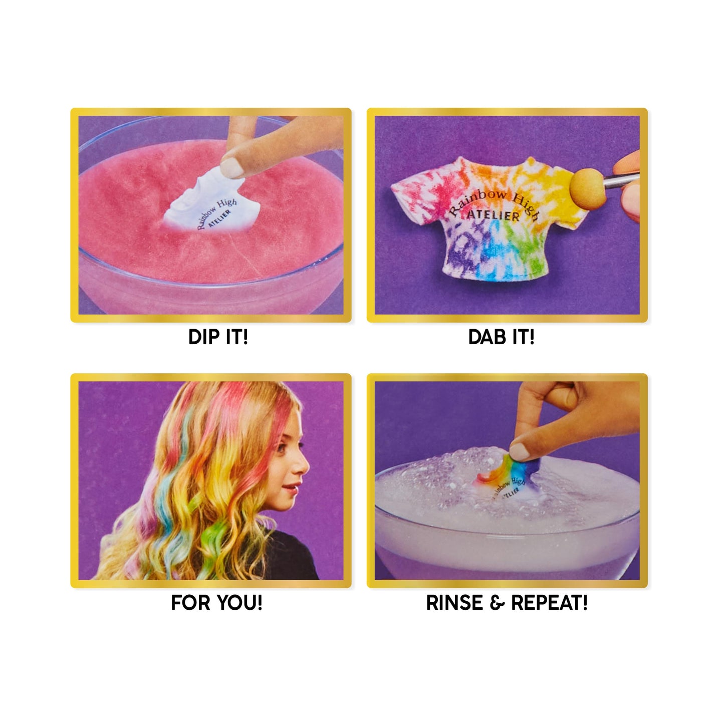 Rainbow High Watercolor & Create Fashion Doll with Tie-Dye Kit