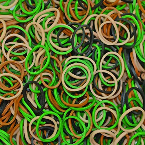 Rainbow Loom Camo Rubber Bands with 24 C-Clips (600 Count) - Non-Latex Craft Pack