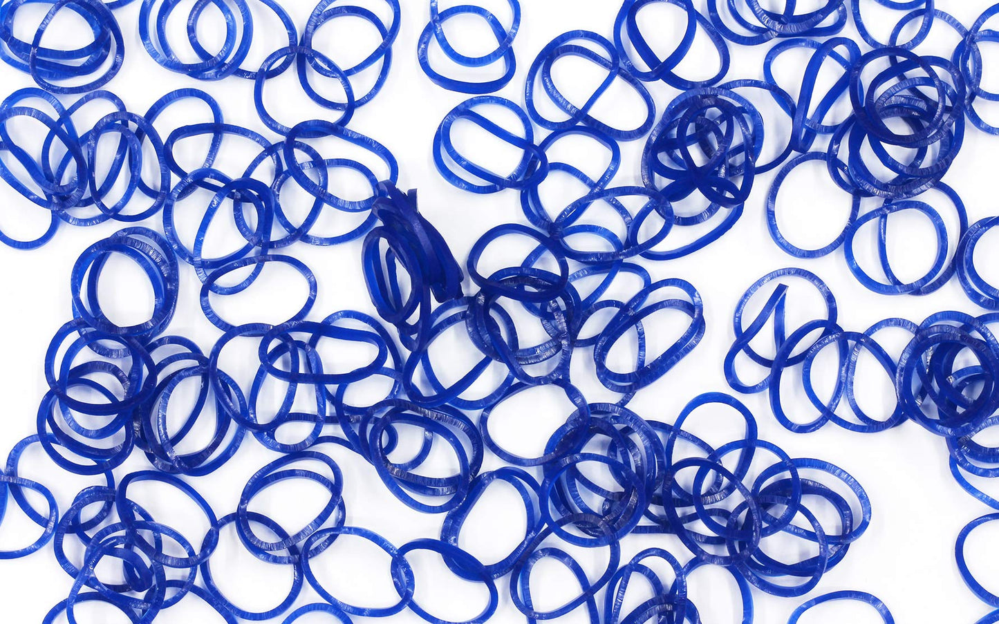 Rainbow Loom Navy Blue Jelly Rubber Bands Refill + 24 C-Clips – Latex-Free
