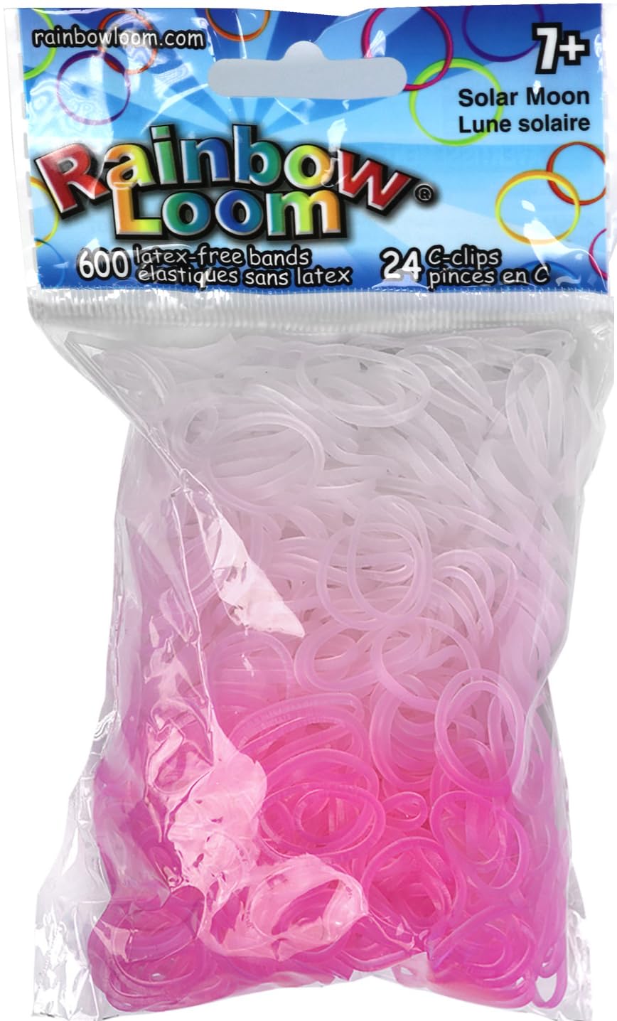 Rainbow Loom Color Changing Bands – Solar Moon UV (Sun-Activated)