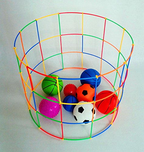 RAINBOW TOYFROG Straw Constructors – 300 Pcs STEM Building Set for Kids | Safe, BPA-Free